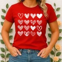 Valentines Day Pattern Hearts Women's T-Shirt thumb 2