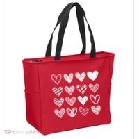 Valentines Day Pattern Hearts Tote Bag thumb 2