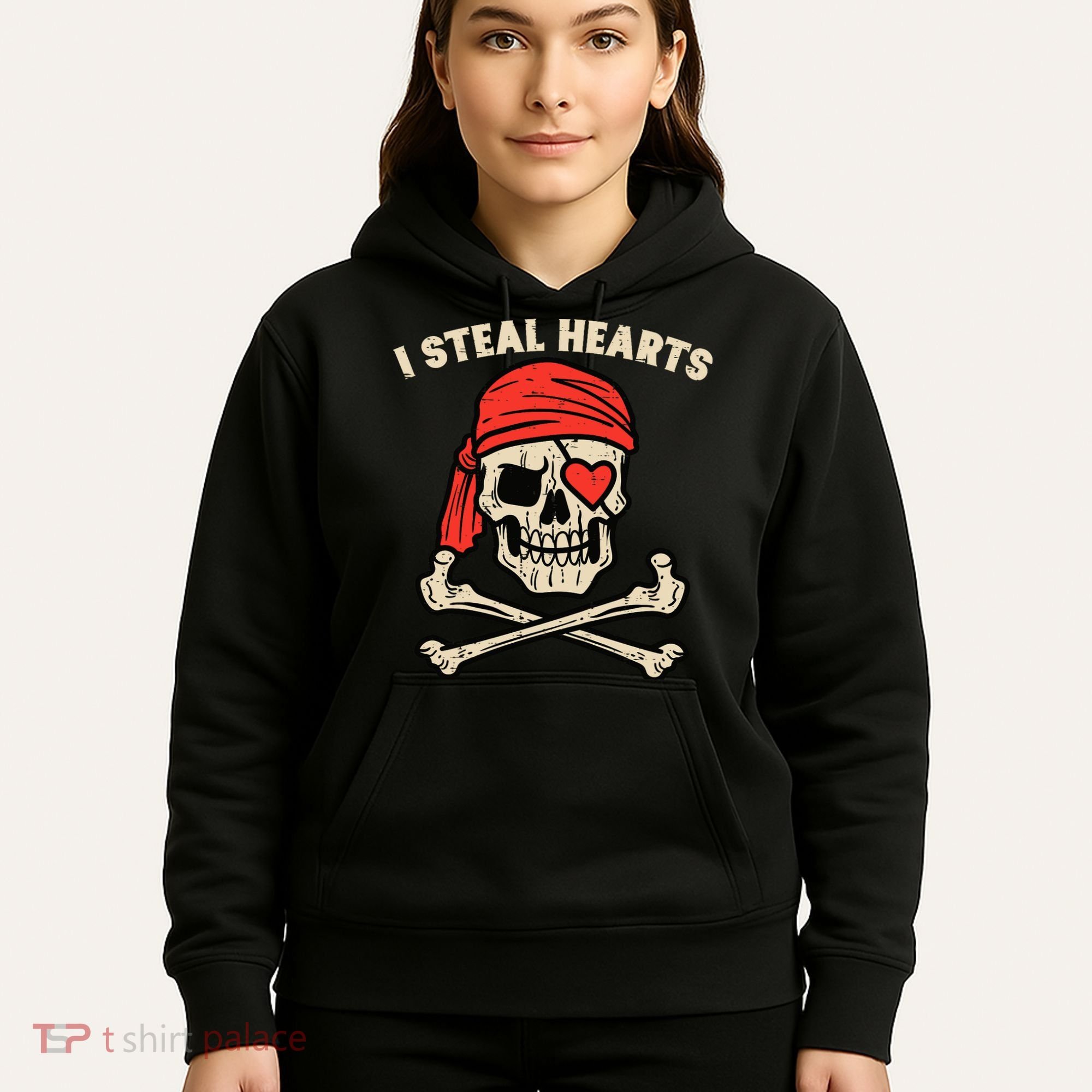 Valentines Day Pirate I Steal Hearts Cool Hoodie