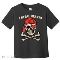 Valentines Day Pirate I Steal Hearts Cool Toddler T-Shirt thumb 0