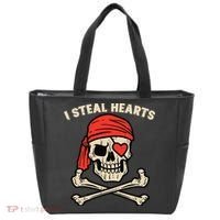 Valentines Day Pirate I Steal Hearts Cool Tote Bag thumb 0