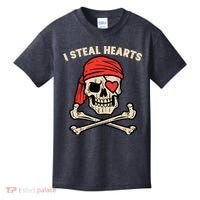 Valentines Day Pirate I Steal Hearts Cool Kids T-Shirt thumb 0