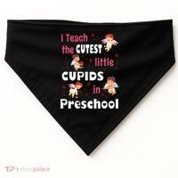 Valentines Day Preschool Teacher Gift For Teachers In Love Gift USA-Made Doggie Bandana thumb 0