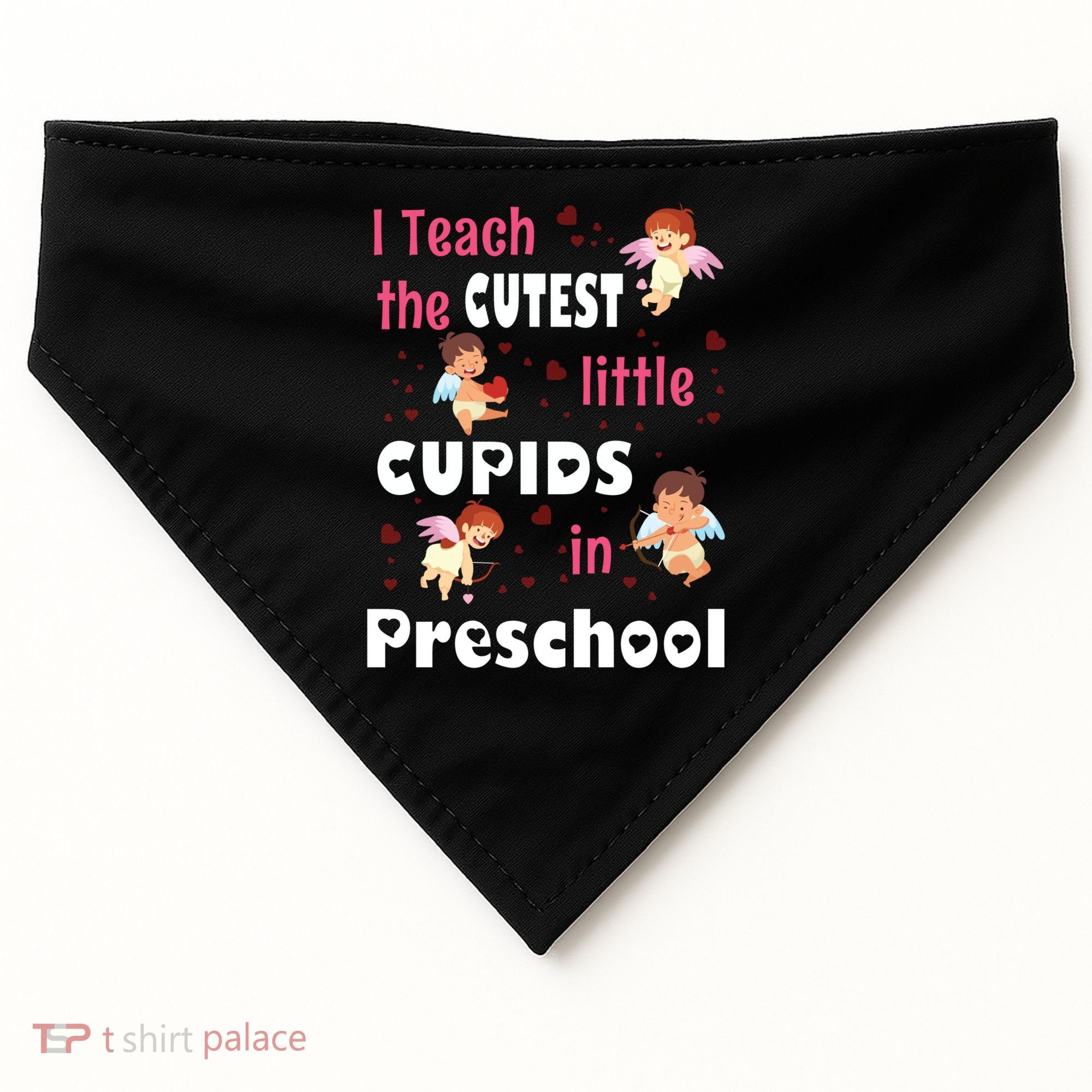 Valentines Day Preschool Teacher Gift For Teachers In Love Gift USA-Made Doggie Bandana