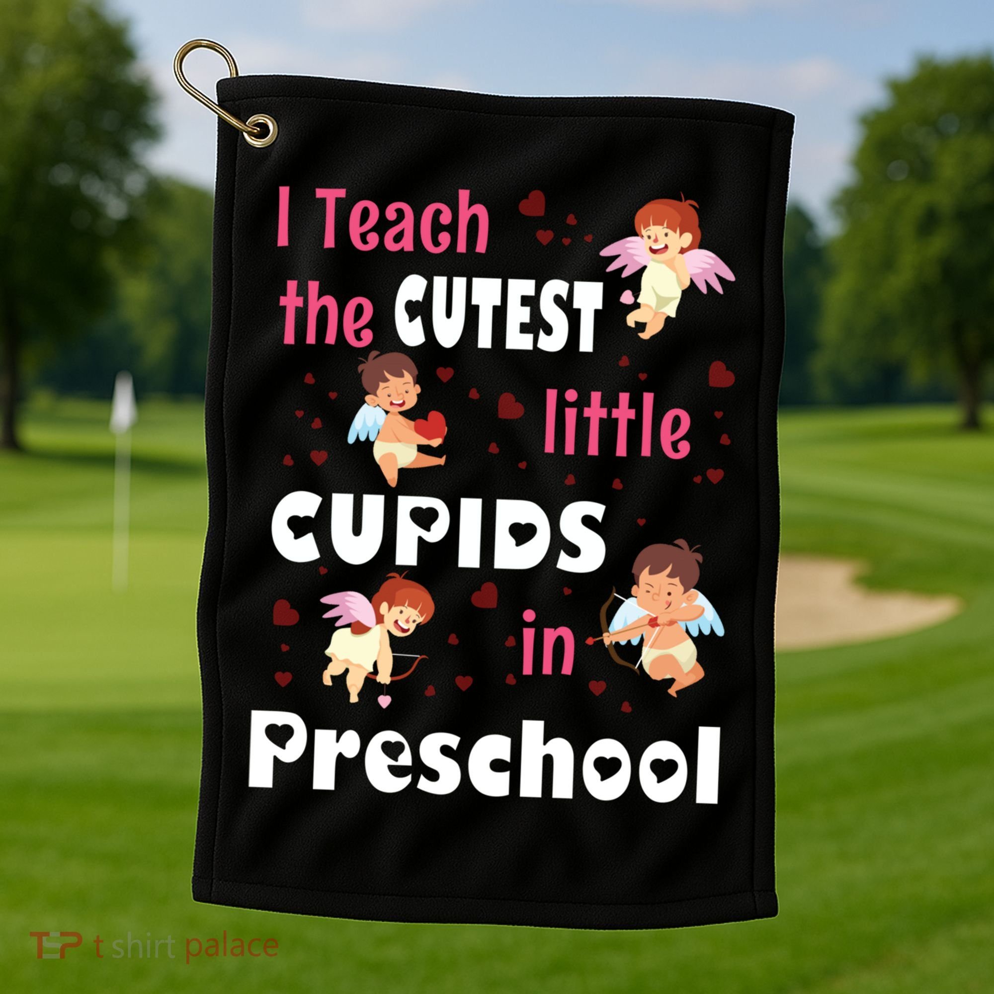 Valentines Day Preschool Teacher Gift For Teachers In Love Gift Golf Towel