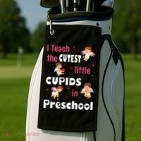 Valentines Day Preschool Teacher Gift For Teachers In Love Gift Golf Towel thumb 2