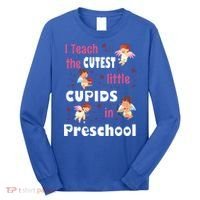 Valentines Day Preschool Teacher Gift For Teachers In Love Gift Long Sleeve Shirt thumb 0