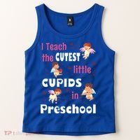 Valentines Day Preschool Teacher Gift For Teachers In Love Gift Tank Top thumb 2