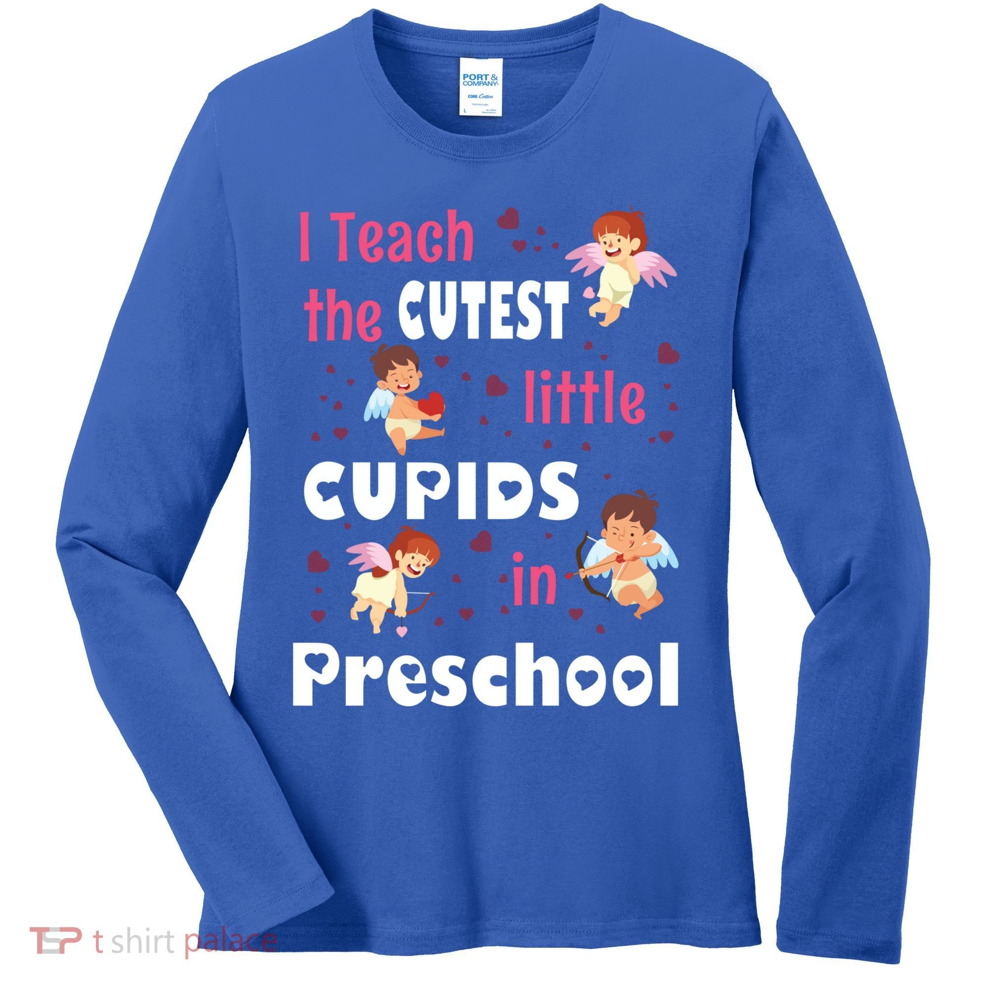 Valentines Day Preschool Teacher Gift For Teachers In Love Gift Women's Long Sleeve Shirt