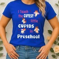 Valentines Day Preschool Teacher Gift For Teachers In Love Gift Women's T-Shirt thumb 2