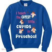 Valentines Day Preschool Teacher Gift For Teachers In Love Gift Kids Sweatshirt thumb 0