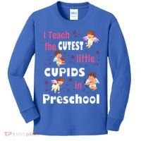 Valentines Day Preschool Teacher Gift For Teachers In Love Gift Kids Long Sleeve Shirt thumb 0