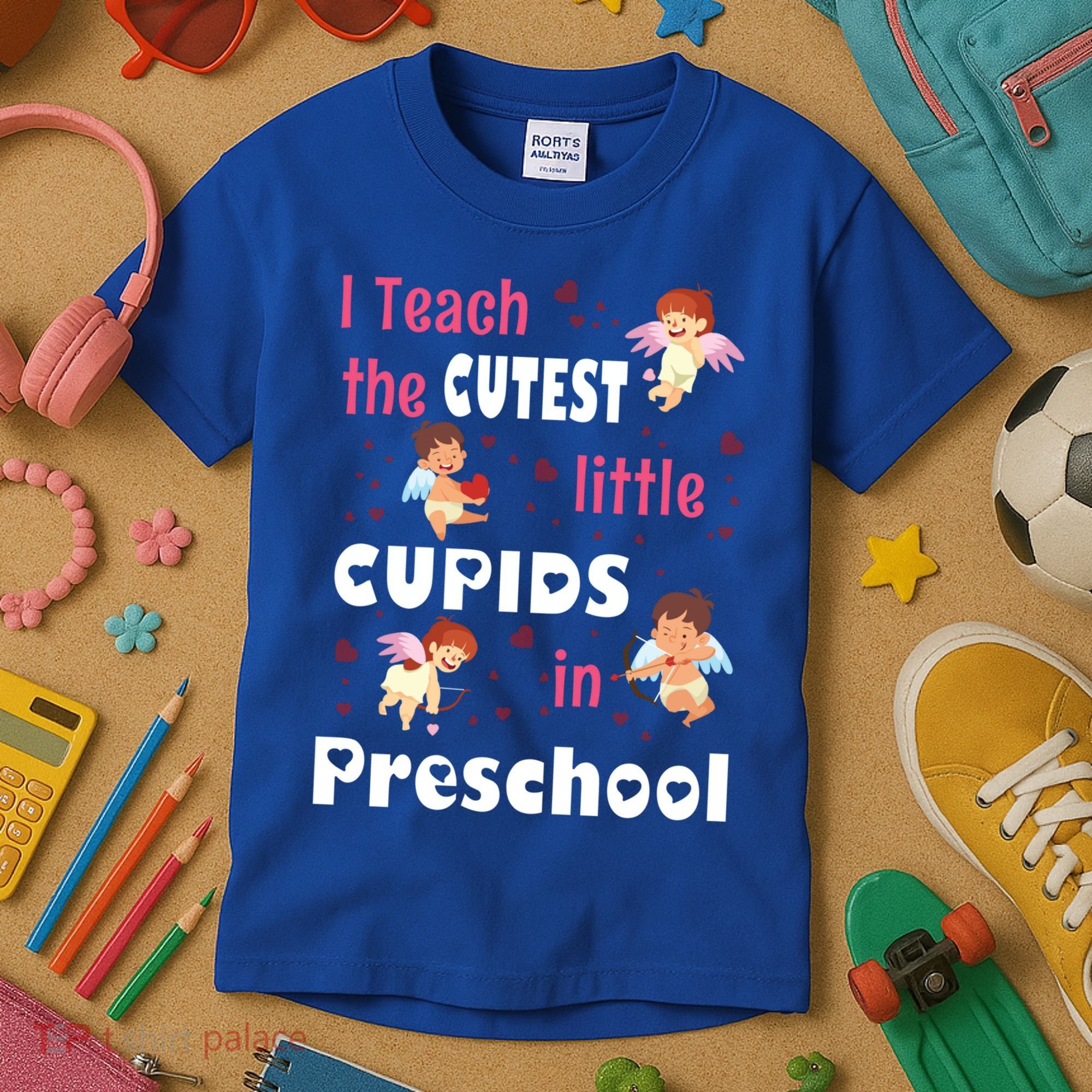Valentines Day Preschool Teacher Gift For Teachers In Love Gift Kids T-Shirt