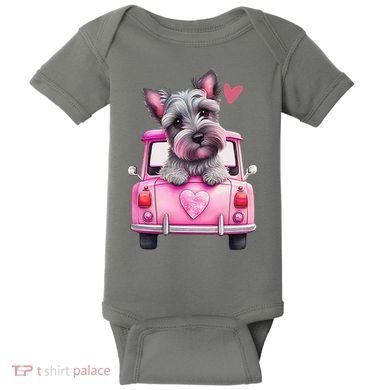 Valentines Day Puppy Cute Gift Baby Bodysuit