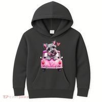 Valentines Day Puppy Cute Gift Kids Hoodie thumb 0