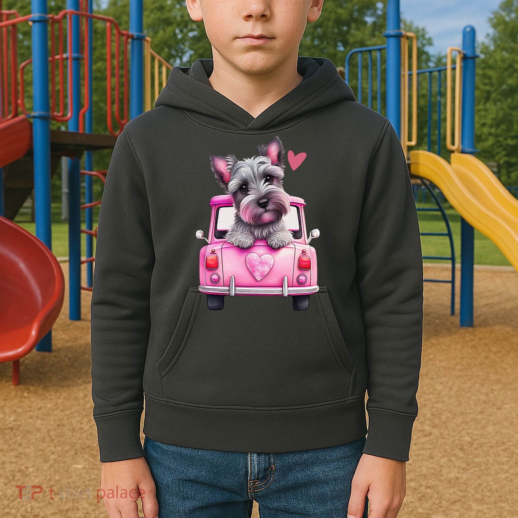 Valentines Day Puppy Cute Gift Kids Hoodie
