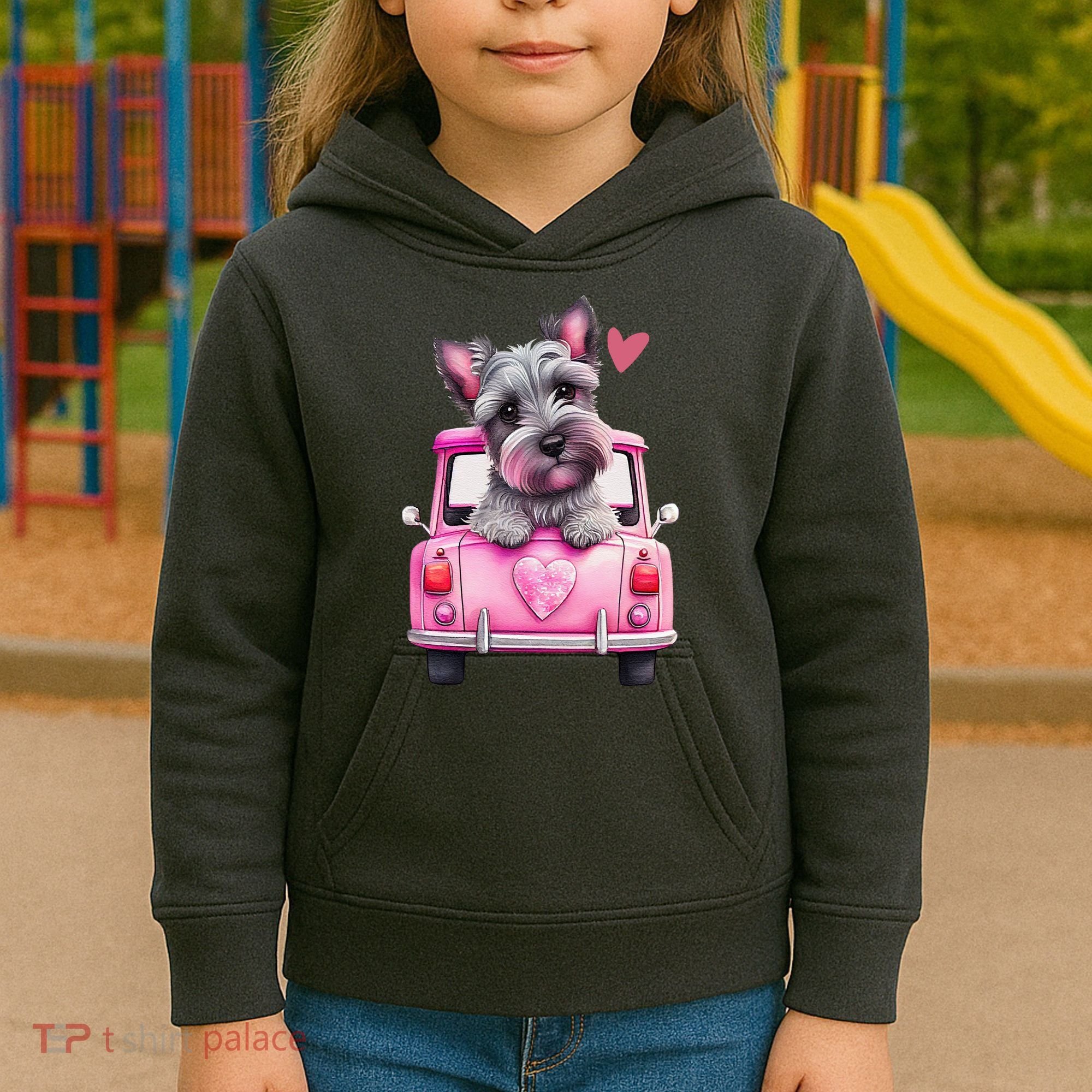Valentines Day Puppy Cute Gift Kids Hoodie