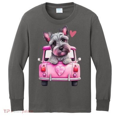 Valentines Day Puppy Cute Gift Kids Long Sleeve Shirt