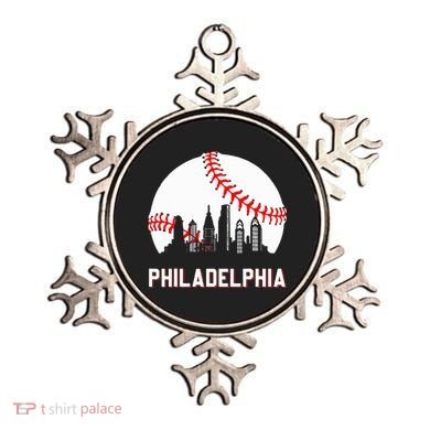 Vintage Distressed Philly Baseball Lovers Ornament