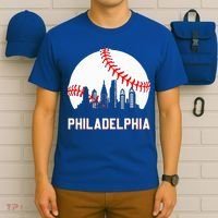 Vintage Distressed Philly Baseball Lovers T-Shirt thumb 6