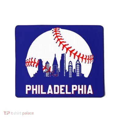 Vintage Distressed Philly Baseball Lovers Mousepad