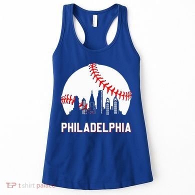 Vintage Distressed Philly Baseball Lovers Women's Tank Top