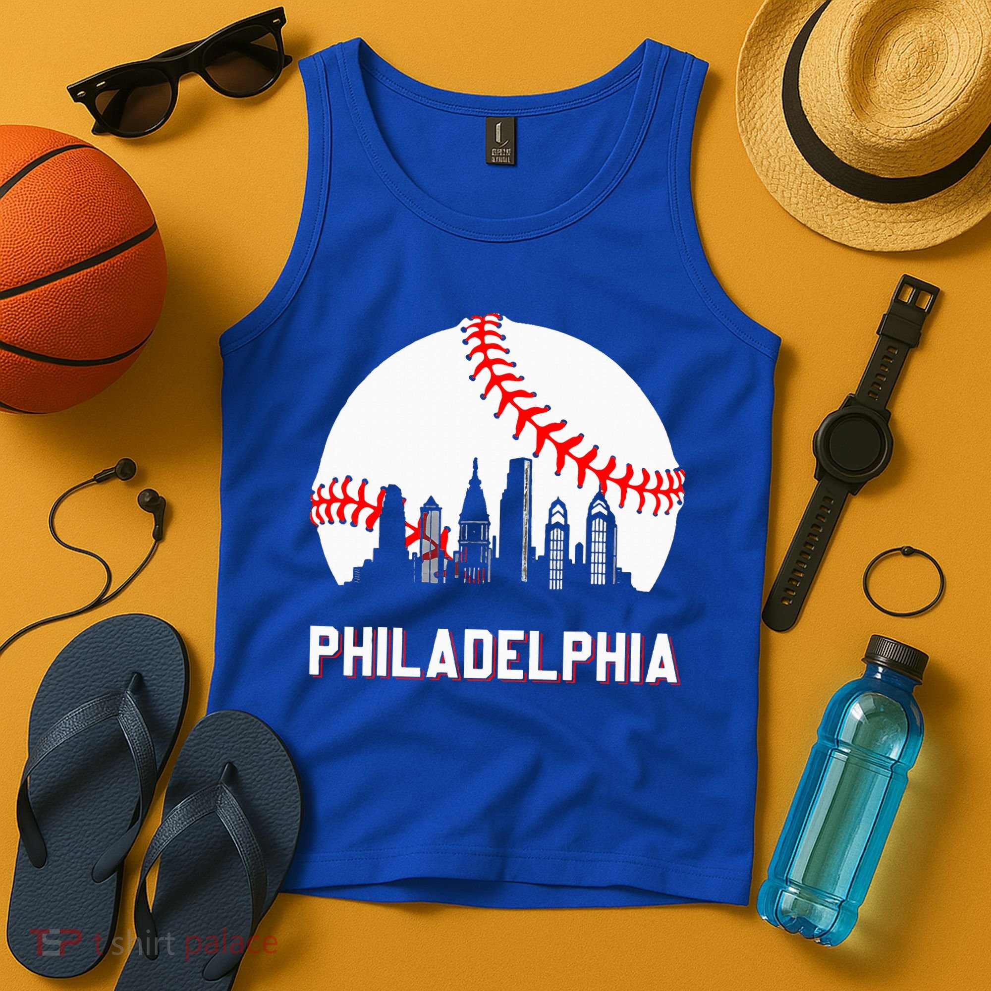 Vintage Distressed Philly Baseball Lovers Tank Top