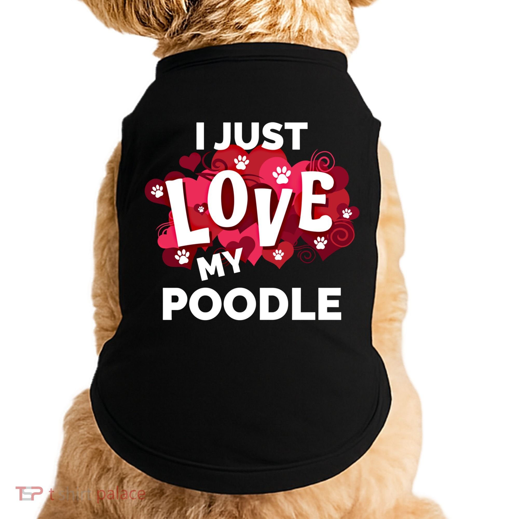 Valentine's Day Poodle Dog Love Gift Meaningful Gift Doggie Tank