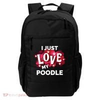 Valentine's Day Poodle Dog Love Gift Meaningful Gift Backpack thumb 0