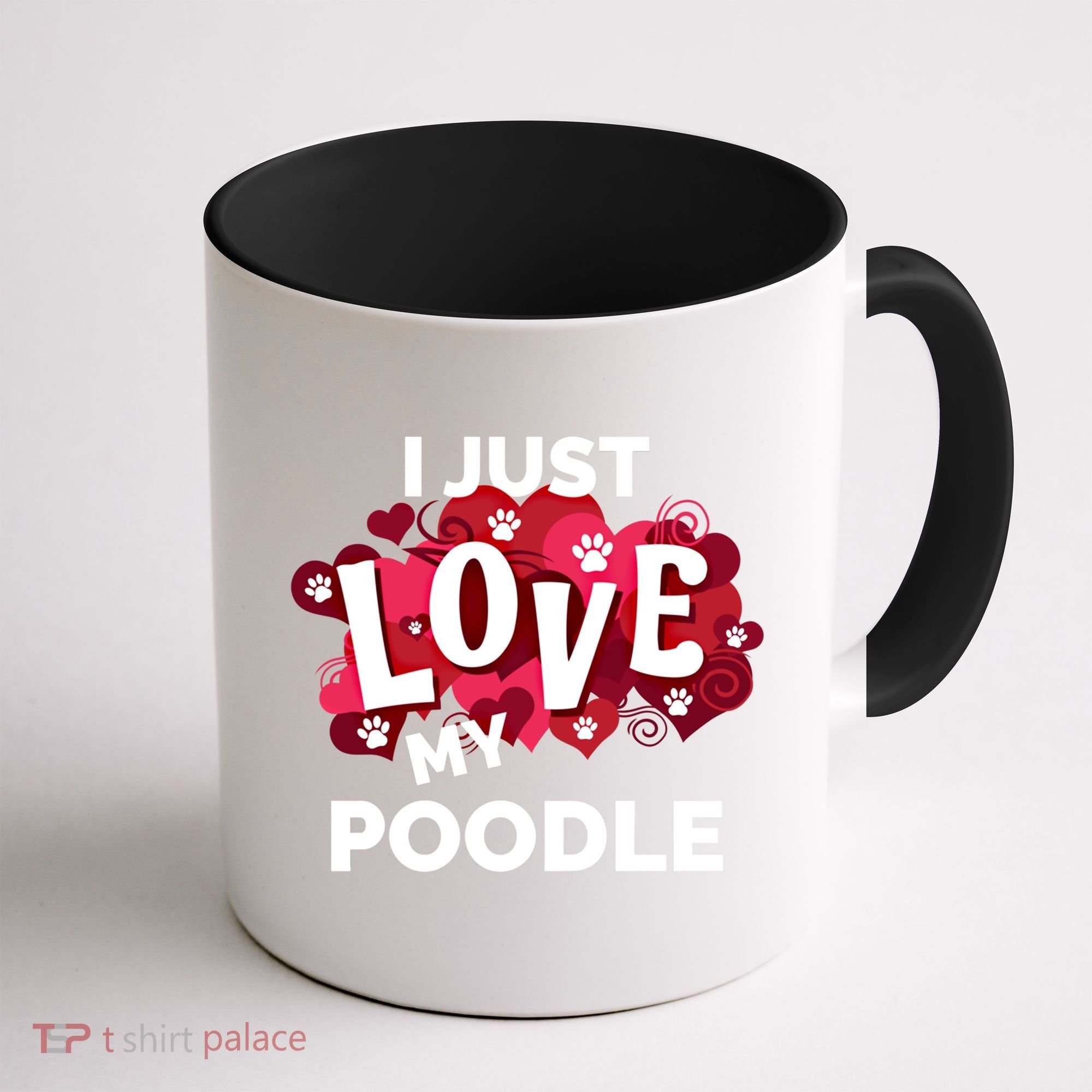 Valentine's Day Poodle Dog Love Gift Meaningful Gift Coffee Mug