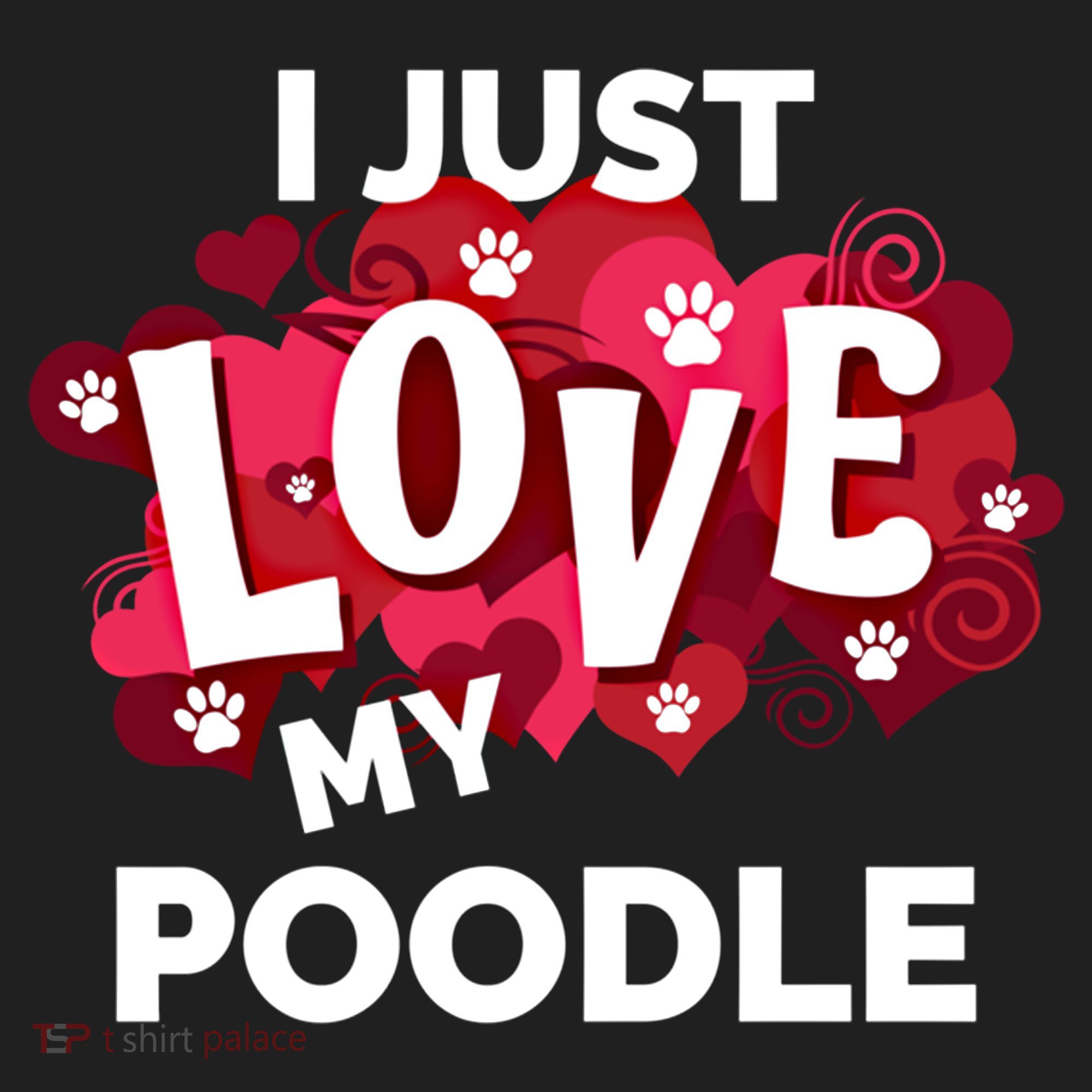 Valentine's Day Poodle Dog Love Gift Meaningful Gift Beanie