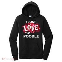 Valentine's Day Poodle Dog Love Gift Meaningful Gift Women's Hoodie thumb 0