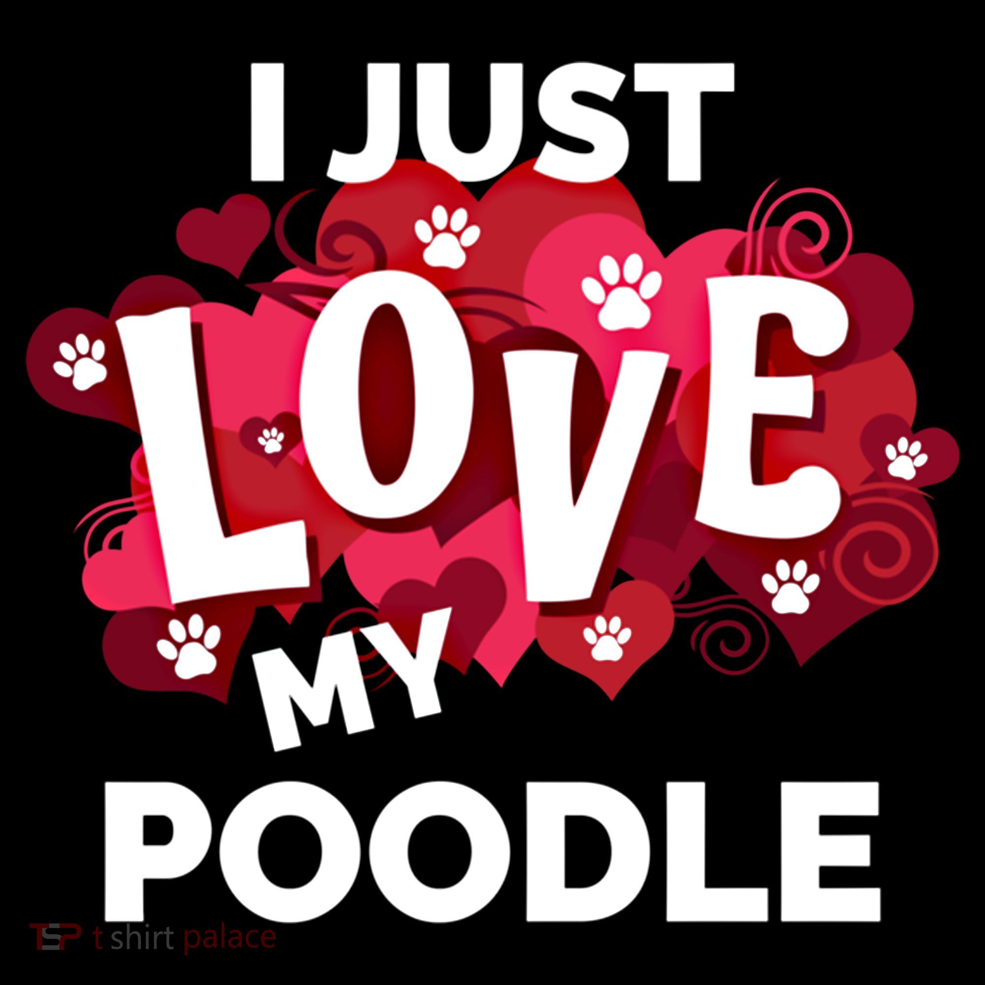 Valentine's Day Poodle Dog Love Gift Meaningful Gift Women's Hoodie