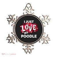 Valentine's Day Poodle Dog Love Gift Meaningful Gift Ornament thumb 0