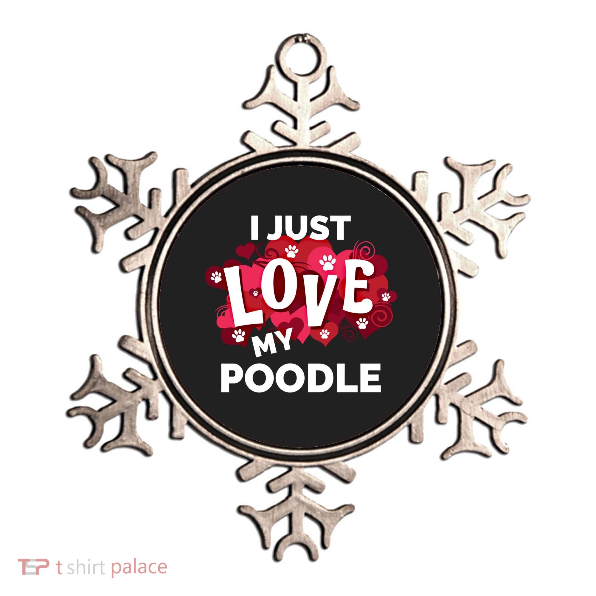 Valentine's Day Poodle Dog Love Gift Meaningful Gift Ornament