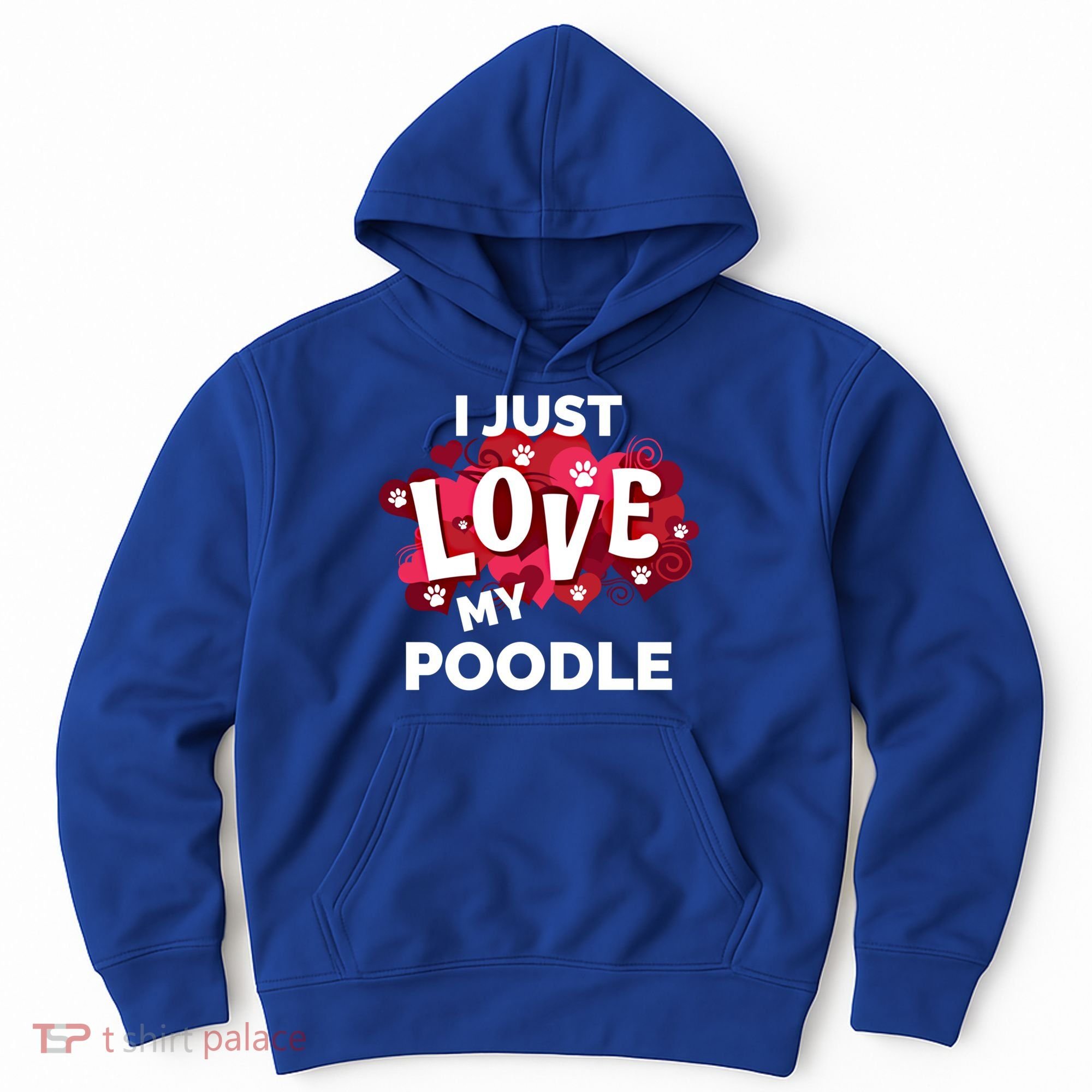 Valentine's Day Poodle Dog Love Gift Meaningful Gift Hoodie