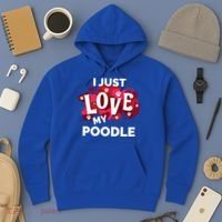 Valentine's Day Poodle Dog Love Gift Meaningful Gift Hoodie thumb 3