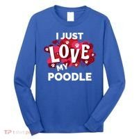 Valentine's Day Poodle Dog Love Gift Meaningful Gift Long Sleeve Shirt thumb 0