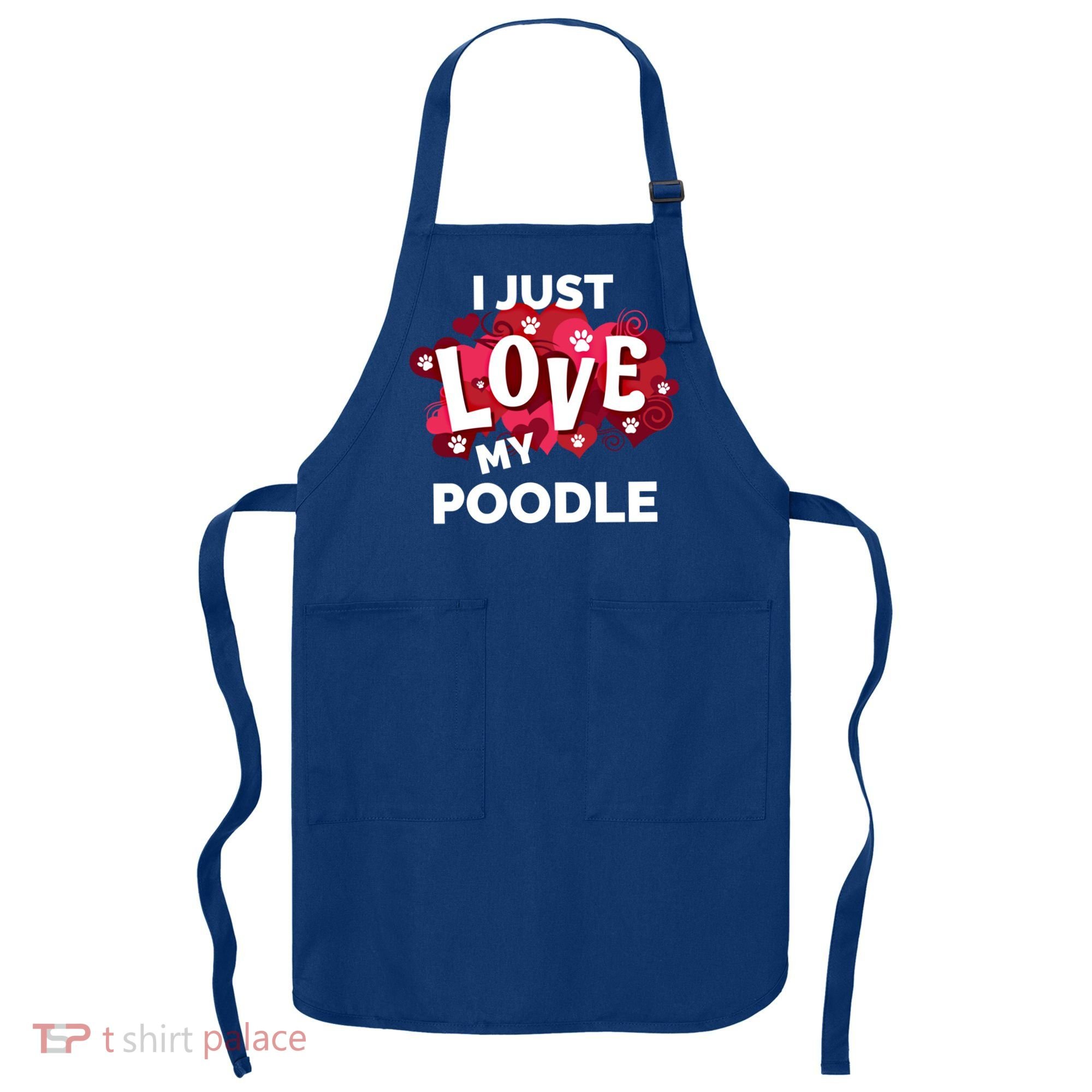 Valentine's Day Poodle Dog Love Gift Meaningful Gift Apron