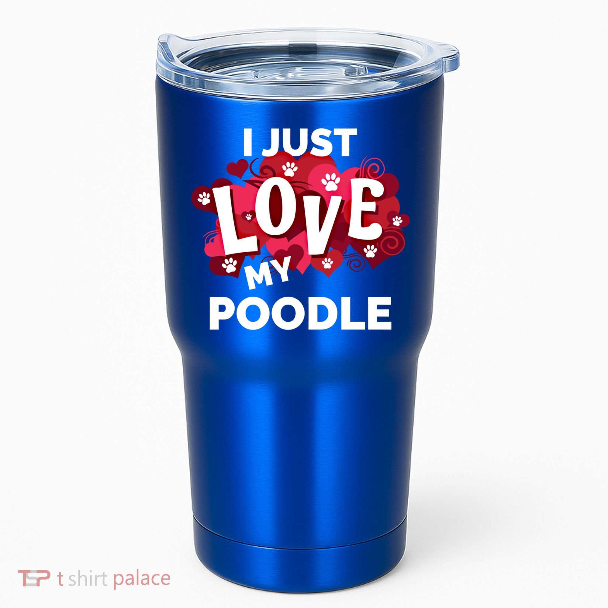 Valentine's Day Poodle Dog Love Gift Meaningful Gift Tumbler