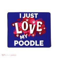 Valentine's Day Poodle Dog Love Gift Meaningful Gift Mousepad thumb 0