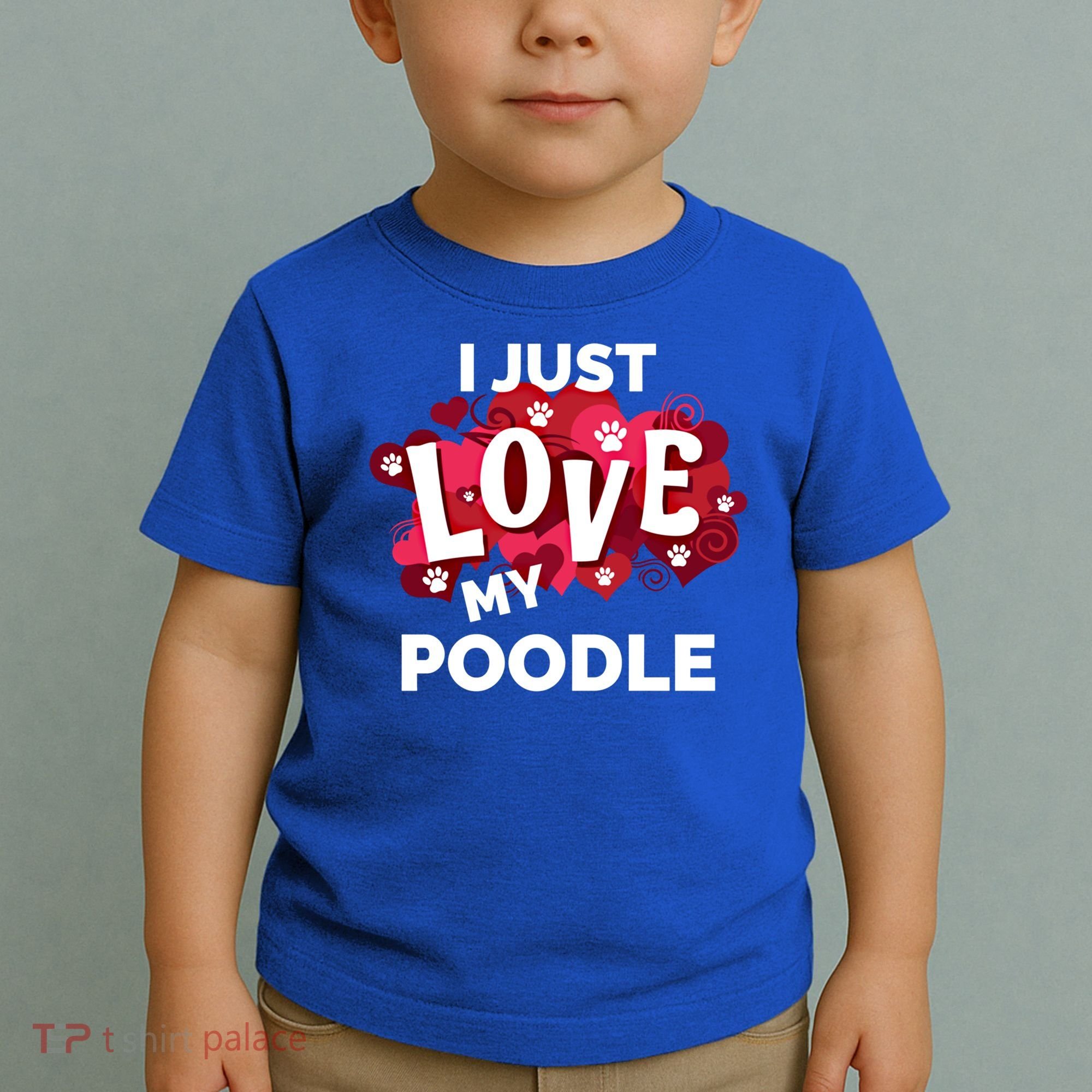 Valentine's Day Poodle Dog Love Gift Meaningful Gift Toddler T-Shirt
