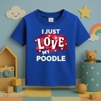Valentine's Day Poodle Dog Love Gift Meaningful Gift Toddler T-Shirt thumb 3