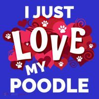 Valentine's Day Poodle Dog Love Gift Meaningful Gift Kids Sweatshirt thumb 2