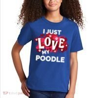 Valentine's Day Poodle Dog Love Gift Meaningful Gift Kids T-Shirt thumb 2