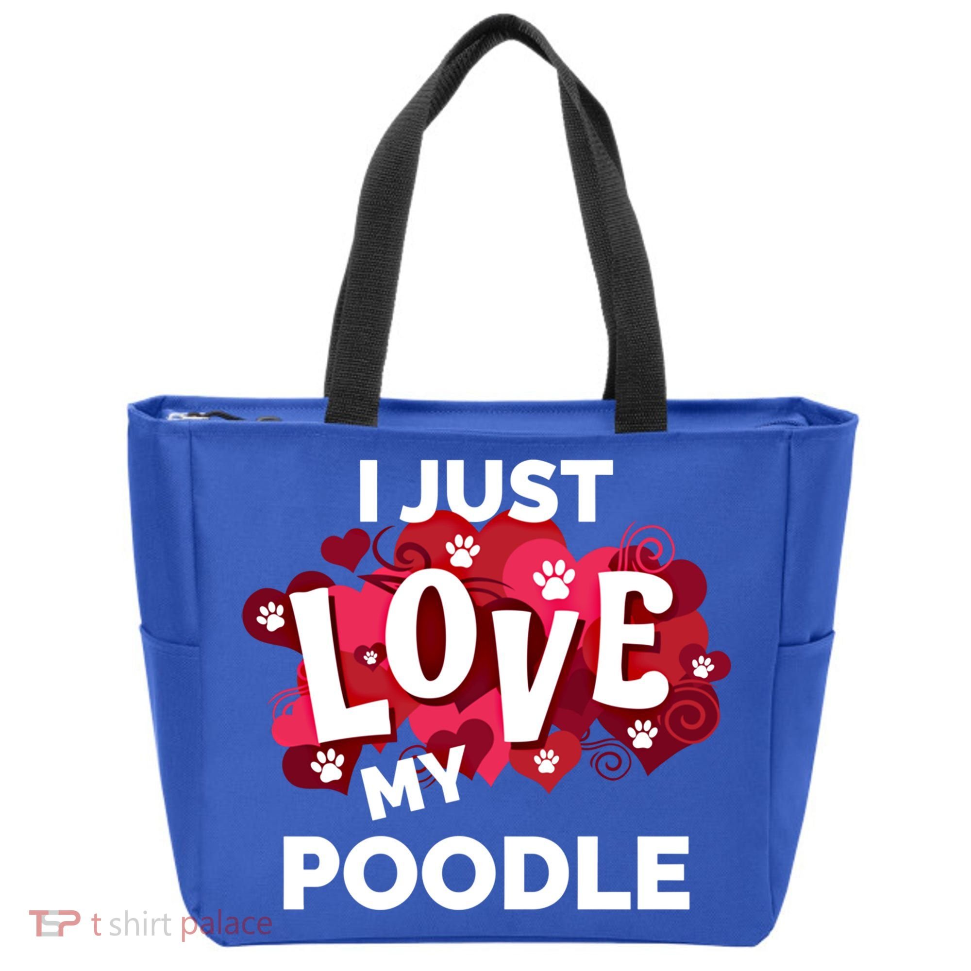 Valentine's Day Poodle Dog Love Gift Meaningful Gift Tote Bag