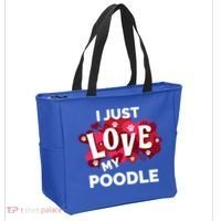 Valentine's Day Poodle Dog Love Gift Meaningful Gift Tote Bag thumb 2