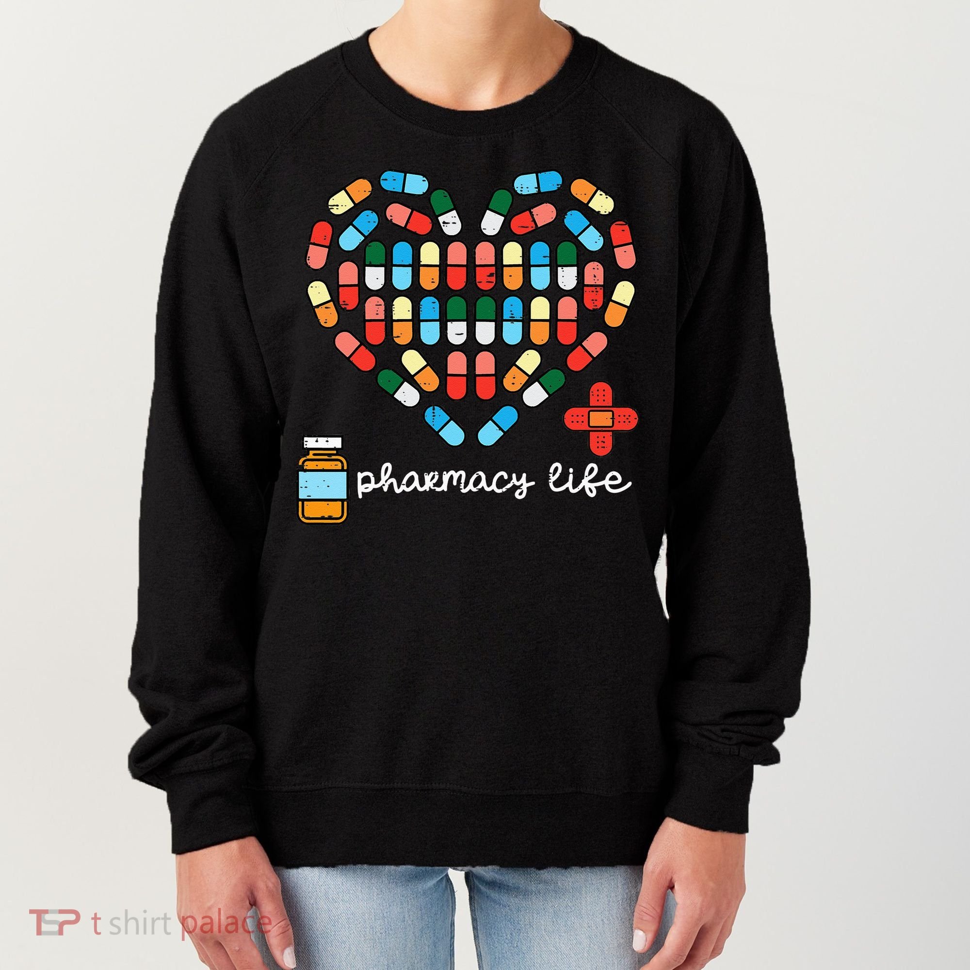 Valentines Day Pharmacy Life Pill Heart Pharmacist Women's Sweatshirt