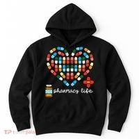 Valentines Day Pharmacy Life Pill Heart Pharmacist Hoodie thumb 0