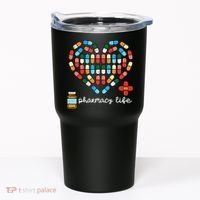 Valentines Day Pharmacy Life Pill Heart Pharmacist Tumbler thumb 0